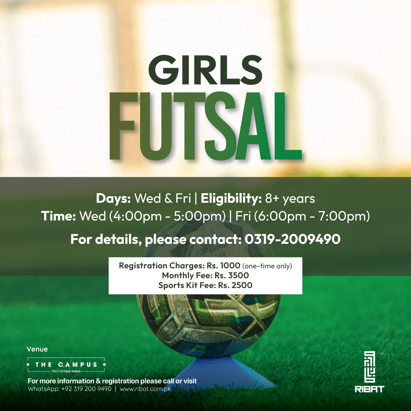 Girls Futsal Poster