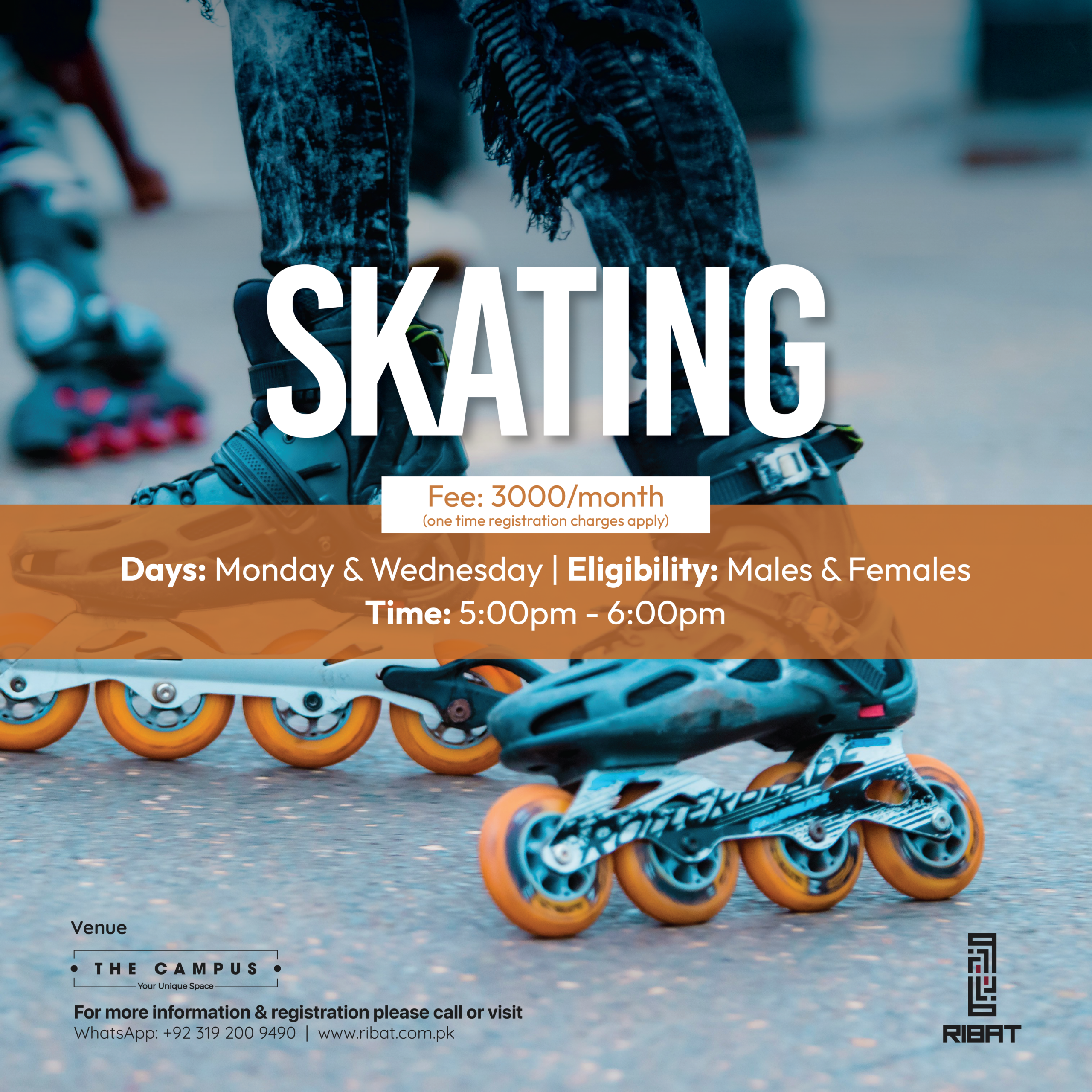 Skating.